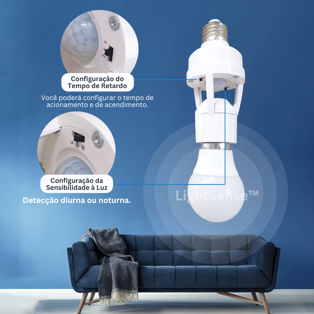 LightSense™ | Casquilho com Sensor de Movimento