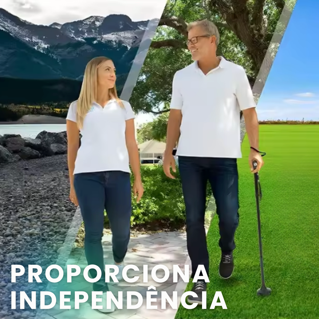WalkBuddy: Bengala Dobrável Multifunções