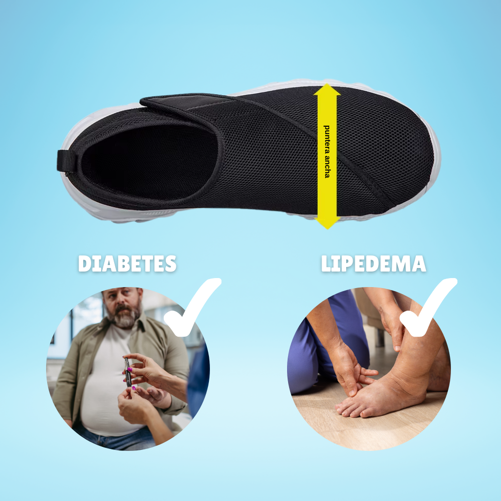 ComfyAir: Sapatilhas ortopédicas para pés largos